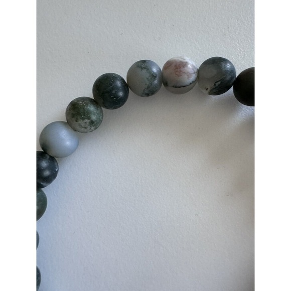 Natural Mixed Moonstone Gemstone Crystal Stretch Bracelet w/ 6mm Beads NEW - Picture 4 of 8